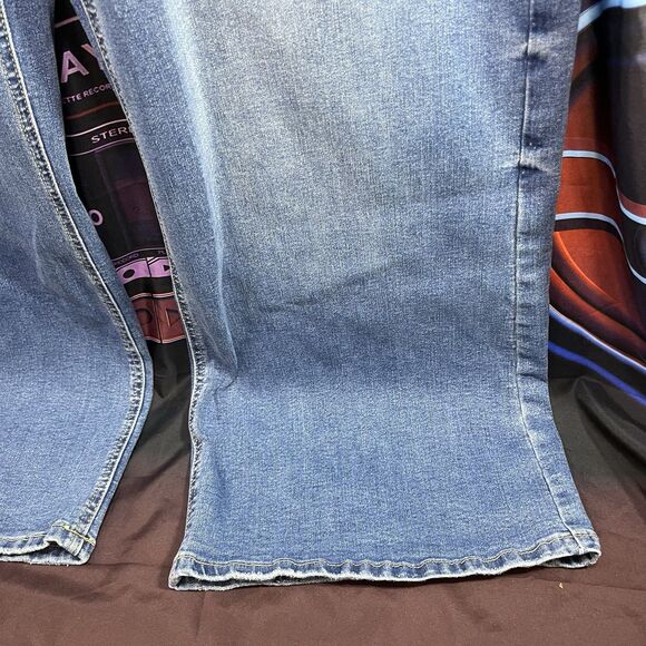 ONESO Button Fly Flare Stretch Boho Jeans Women's Size 14 - Picture 5 of 15